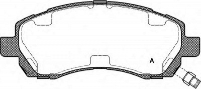 OPEN PARTS bpa064702 -  Комплект тормозных колодок, дисковый тормоз